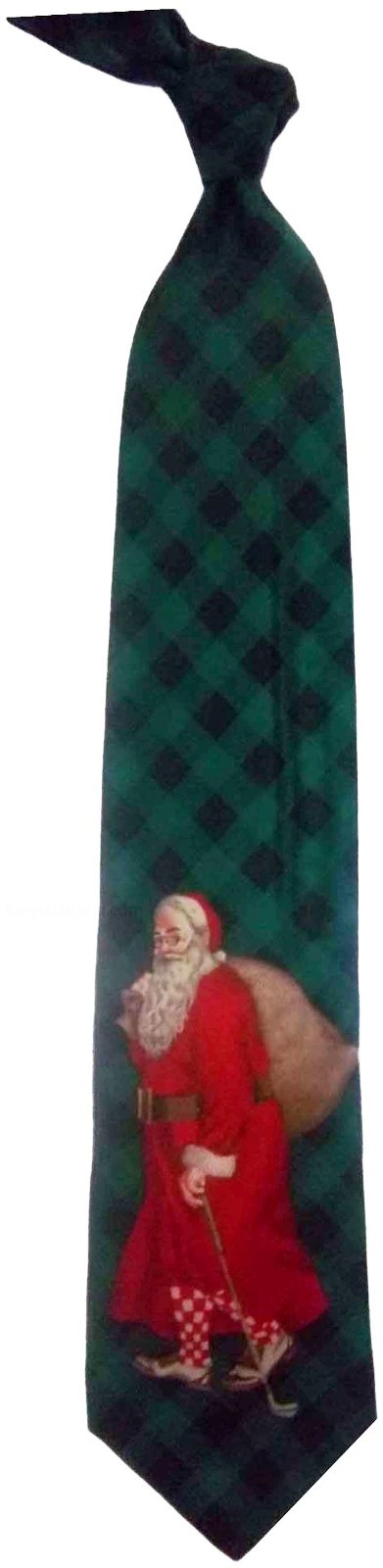 Men's Christmas/Santa Tie Cutter and Buck Designer Silk Tie Neck wear Gift item - Image 10