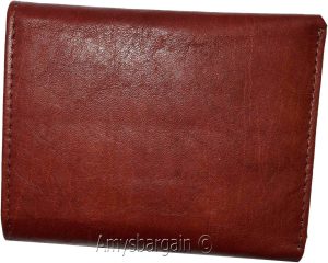 Men's Genuine Leather Tri-fold wallet 10 credit debit ATM card 2 Bill slots 1 ID - Image 11