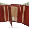 Men's Genuine Leather Tri-fold wallet 10 credit debit ATM card 2 Bill slots 1 ID