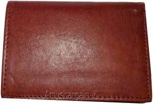 Men's Genuine Leather Tri-fold wallet 10 credit debit ATM card 2 Bill slots 1 ID - Image 13
