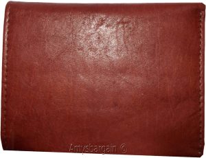 Men's Genuine Leather Tri-fold wallet 10 credit debit ATM card 2 Bill slots 1 ID - Image 7