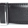 Men's Leather Dress Belt XL Auto Lock belt, Men's Black Quick lock belt 003