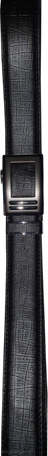 Men's Leather Dress Belt XL Auto Lock belt, Men's Black Quick lock belt 003 - Image 16
