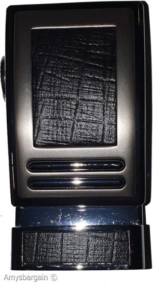 Men's Leather Dress Belt XL Auto Lock belt, Men's Black Quick lock belt 003 - Image 17