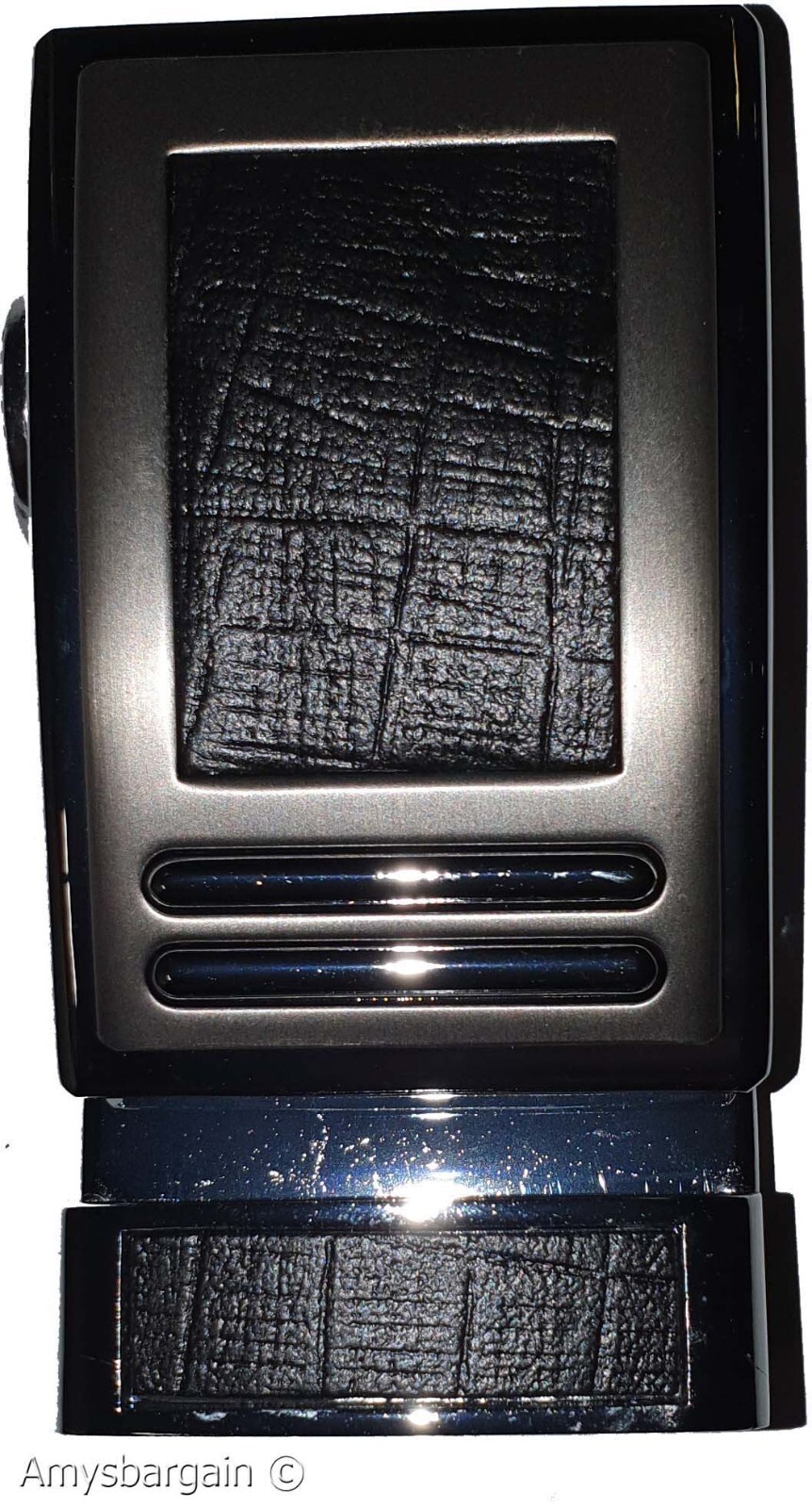 Men's Leather Dress Belt XL Auto Lock belt, Men's Black Quick lock belt 003 - Image 17