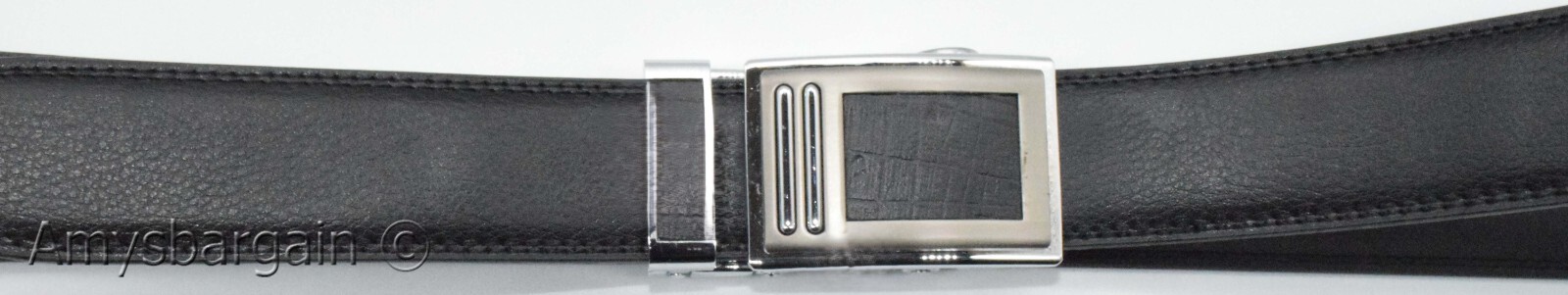 Men's Leather Dress Belt XL Auto Lock belt, Men's Black Quick lock belt 003 - Image 19
