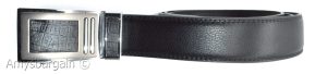 Men's Leather Dress Belt XL Auto Lock belt, Men's Black Quick lock belt 003 - Image 5