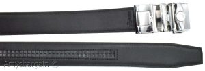 Men's Leather Dress Belt XL Auto Lock belt, Men's Black Quick lock belt 003 - Image 9