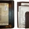 Men's Leather Money clip Bills holder money clip money carrier billfold carrier
