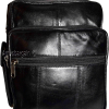 Men's Leather handbag, Unbranded Black leather bag handle/strap day bag new