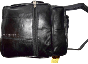 Men's Leather handbag, Unbranded Black leather bag handle/strap day bag new - Image 4