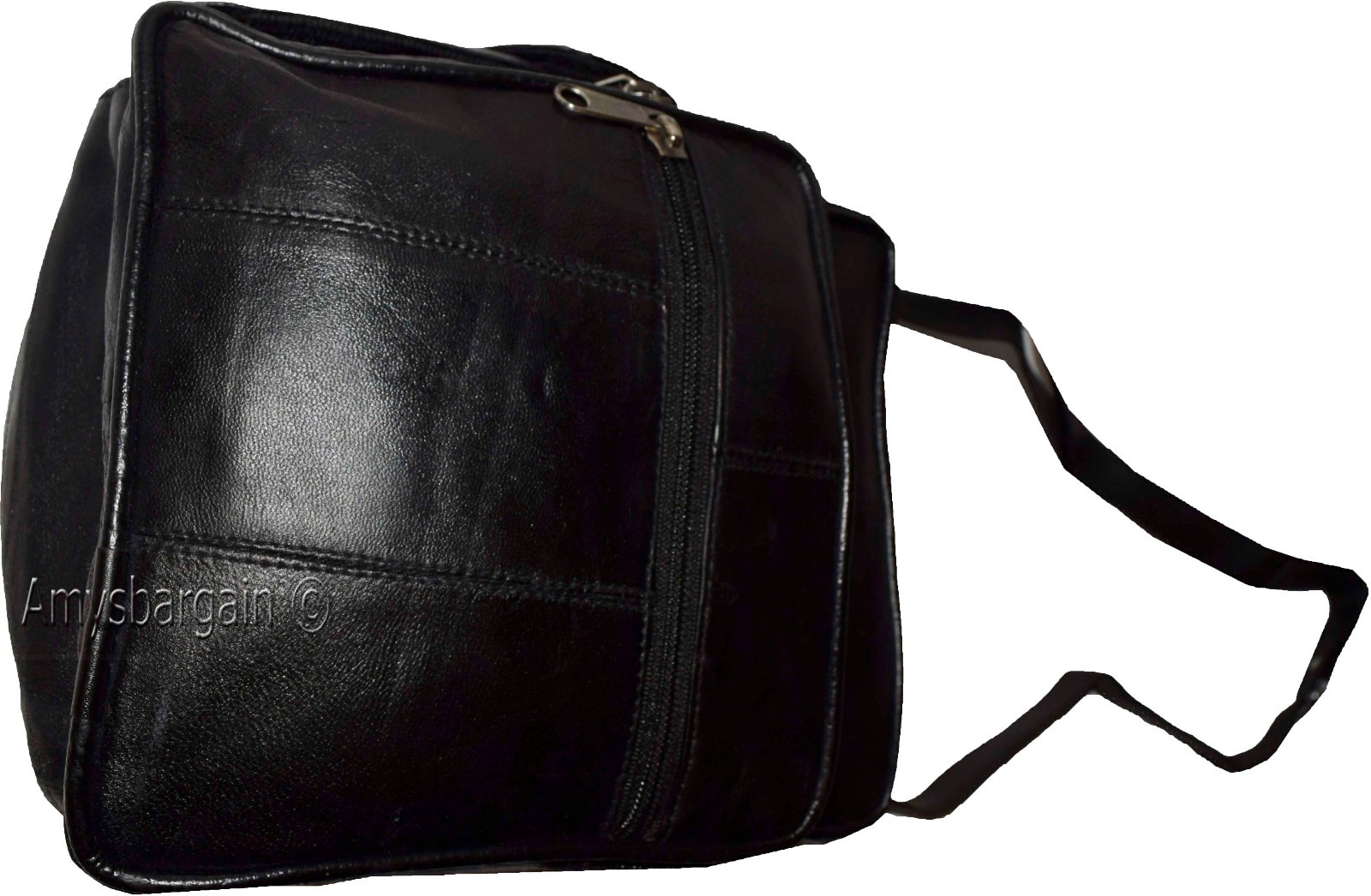 Men's Leather handbag, Unbranded Black leather bag handle/strap day bag new - Image 8