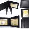 Men's RFID wallet bifold genuine leather secure IDs credit cards br new in box.