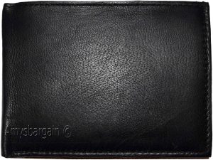 Men's Wallet Black Bifold Leather Wallet, Detachable ID card case New in the Box - Image 4