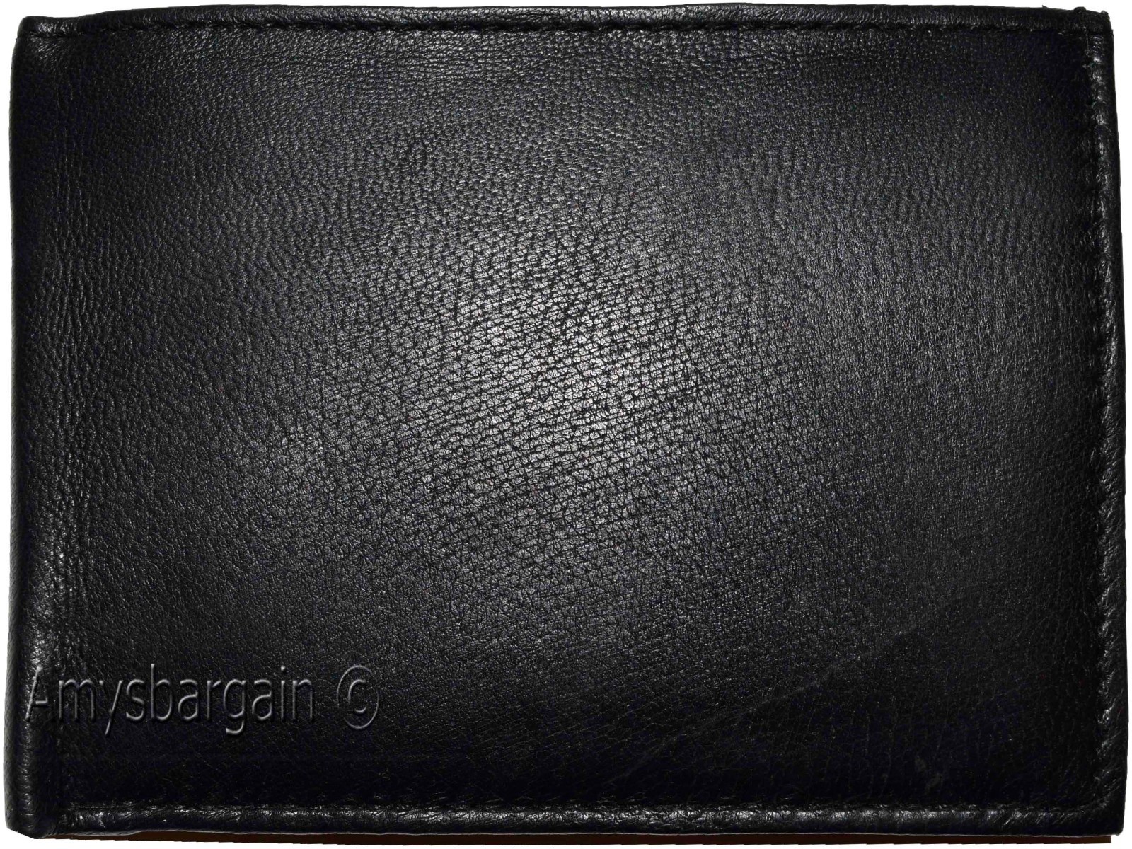 Men's Wallet Black Bifold Leather Wallet, Detachable ID card case New in the Box - Image 4