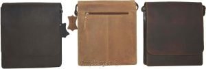 Men's bag, Leather men's Shoulder bag Gentlemen's leather bag Nubuck Leather bag - Image 3