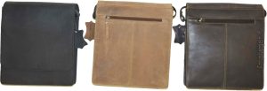 Men's bag, Leather men's Shoulder bag Gentlemen's leather bag Nubuck Leather bag - Image 5
