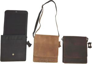 Men's bag, Leather men's Shoulder bag Gentlemen's leather bag Nubuck Leather bag - Image 7