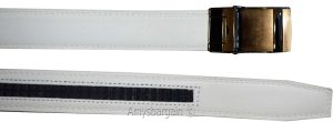 Men's belt. 43" Leather Dress/Casual Belt New Auto lock Buckle. Easy on off belt - Image 11