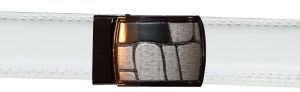 Men's belt. 43" Leather Dress/Casual Belt New Auto lock Buckle. Easy on off belt - Image 5