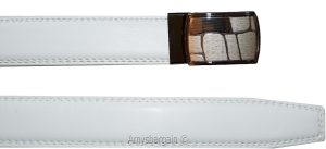 Men's belt. 43" Leather Dress/Casual Belt New Auto lock Buckle. Easy on off belt - Image 9