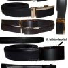 Men's belt, Genuine Leather belt, Dress/Casual Ratcheting buckle 26 to 50 inches