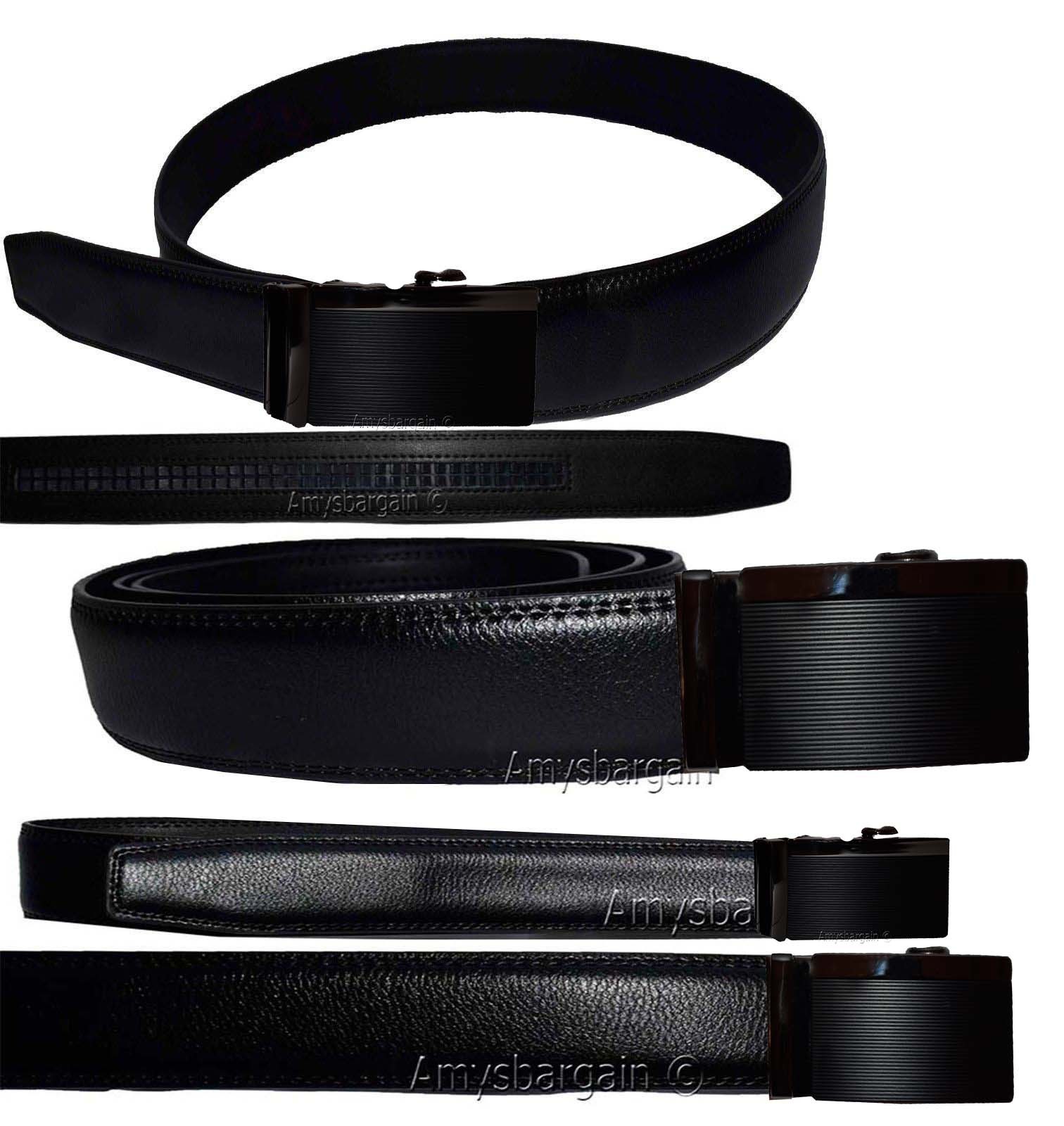 Men's belt, Genuine Leather belt, Dress/Casual Ratcheting buckle 26 to 50 inches - Image 13