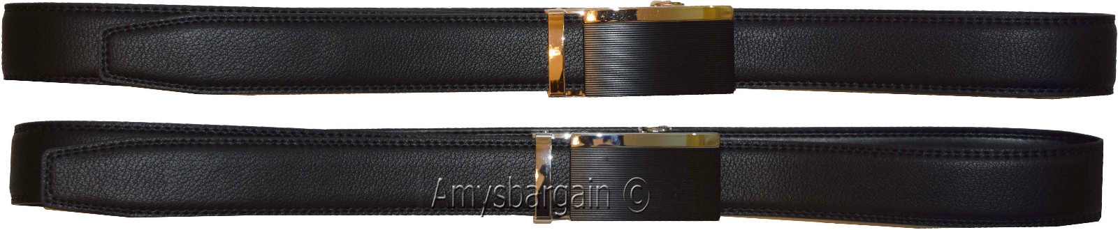 Men's belt, Genuine Leather belt, Dress/Casual Ratcheting buckle 26 to 50 inches - Image 4