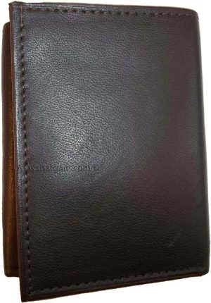 Men's leather trifold men's wallet 6 card 2 ID Unbranded 2 bill slots New wallet - Image 12