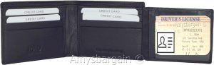 Men's wallet RFID blocking leather bifold wallet 2 billfold credit card in box - Image 7