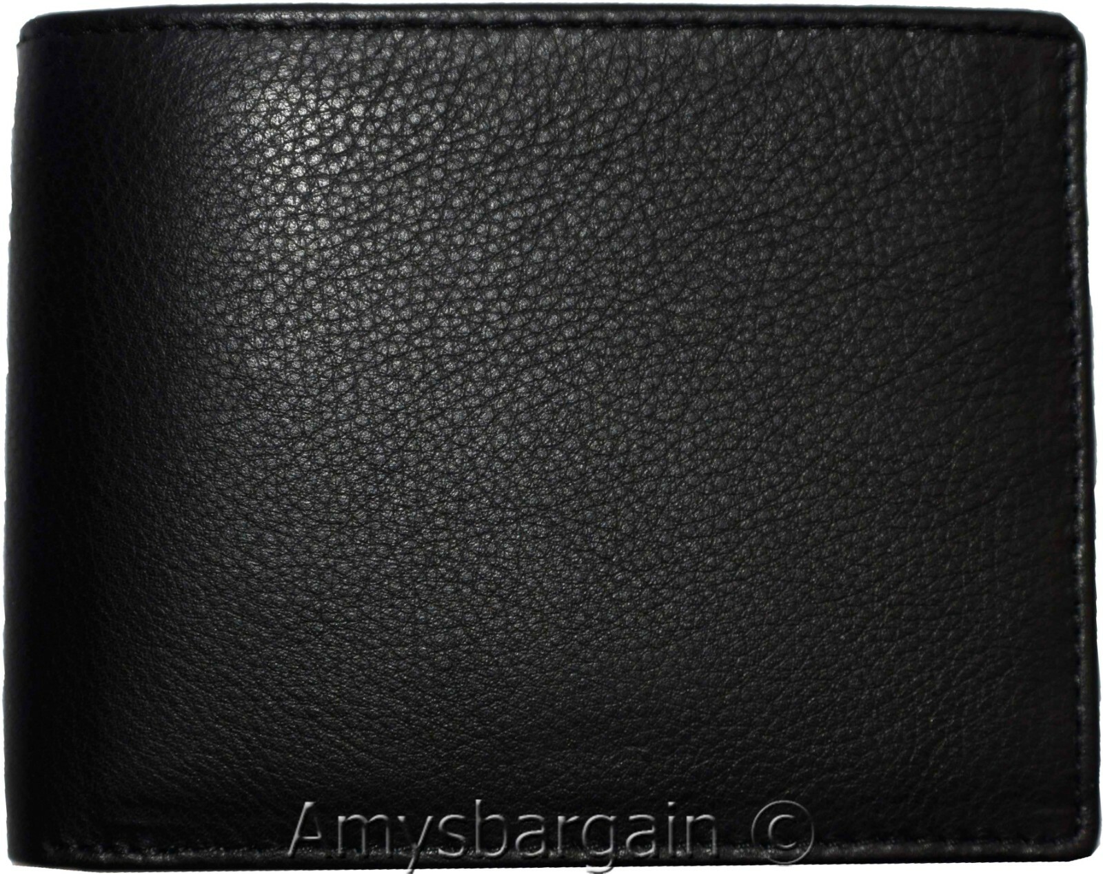 Men's wallet RFID blocking leather bifold wallet 2 billfold credit card in box - Image 9