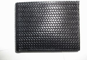 Men's woven printed leather man's bi-fold wallet 2 bill slot 6 card New - Image 13