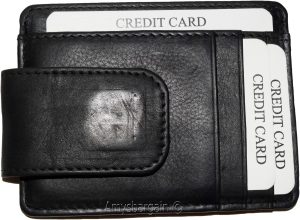 Money Clip, Leather Credit card/ID money clip wallet, magnetic money clip New #8 - Image 3