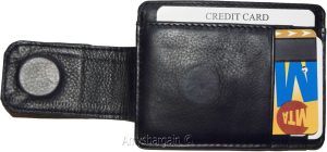 Money Clip, Leather Credit card/ID money clip wallet, magnetic money clip New #8 - Image 5