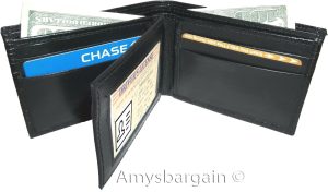 New Italian style lizard printed leather man's bi-fold wallet 9 Credit card 1 ID - Image 6