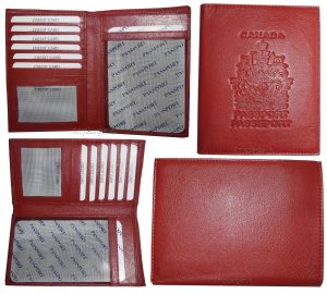 New Lamb skin Canadian Leather passport case wallet credit card case ID holder * - Image 11