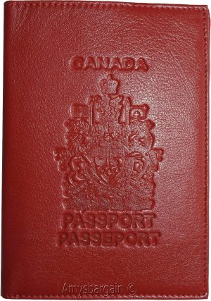 New Lamb skin Canadian Leather passport case wallet credit card case ID holder * - Image 12