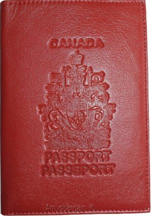 New Lamb skin Canadian Leather passport case wallet credit card case ID holder * - Image 6