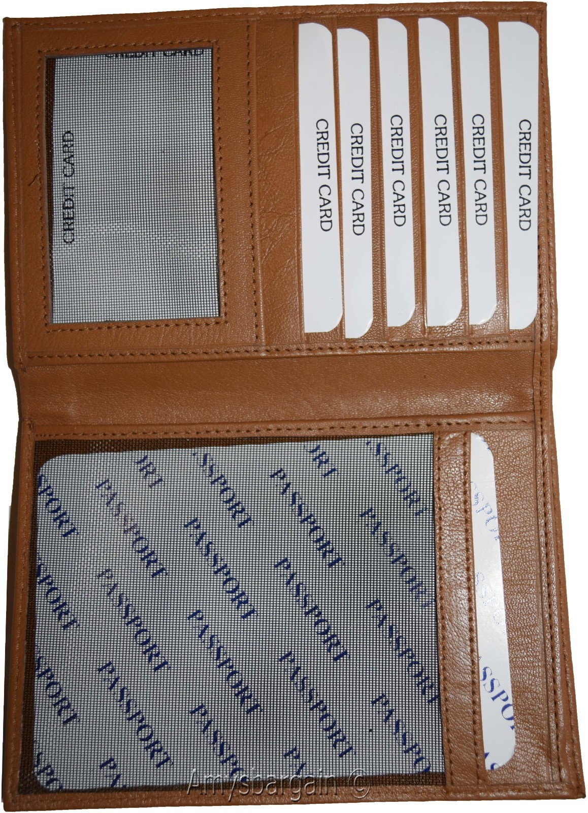 New Lamb skin Canadian Leather passport case wallet credit card case ID holder * - Image 8