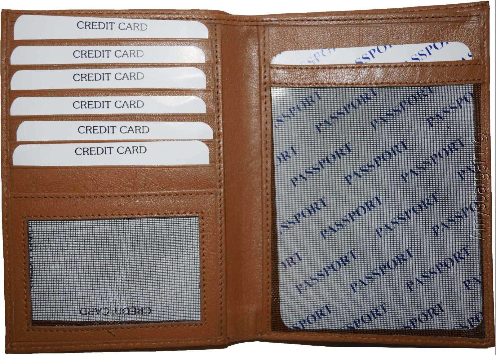 New Lamb skin Canadian Leather passport case wallet credit card case ID holder * - Image 10