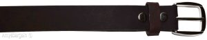 New Large size Leather Belt, Snap on Cowhide One Piece Brown leather Belt BNWT - Image 5