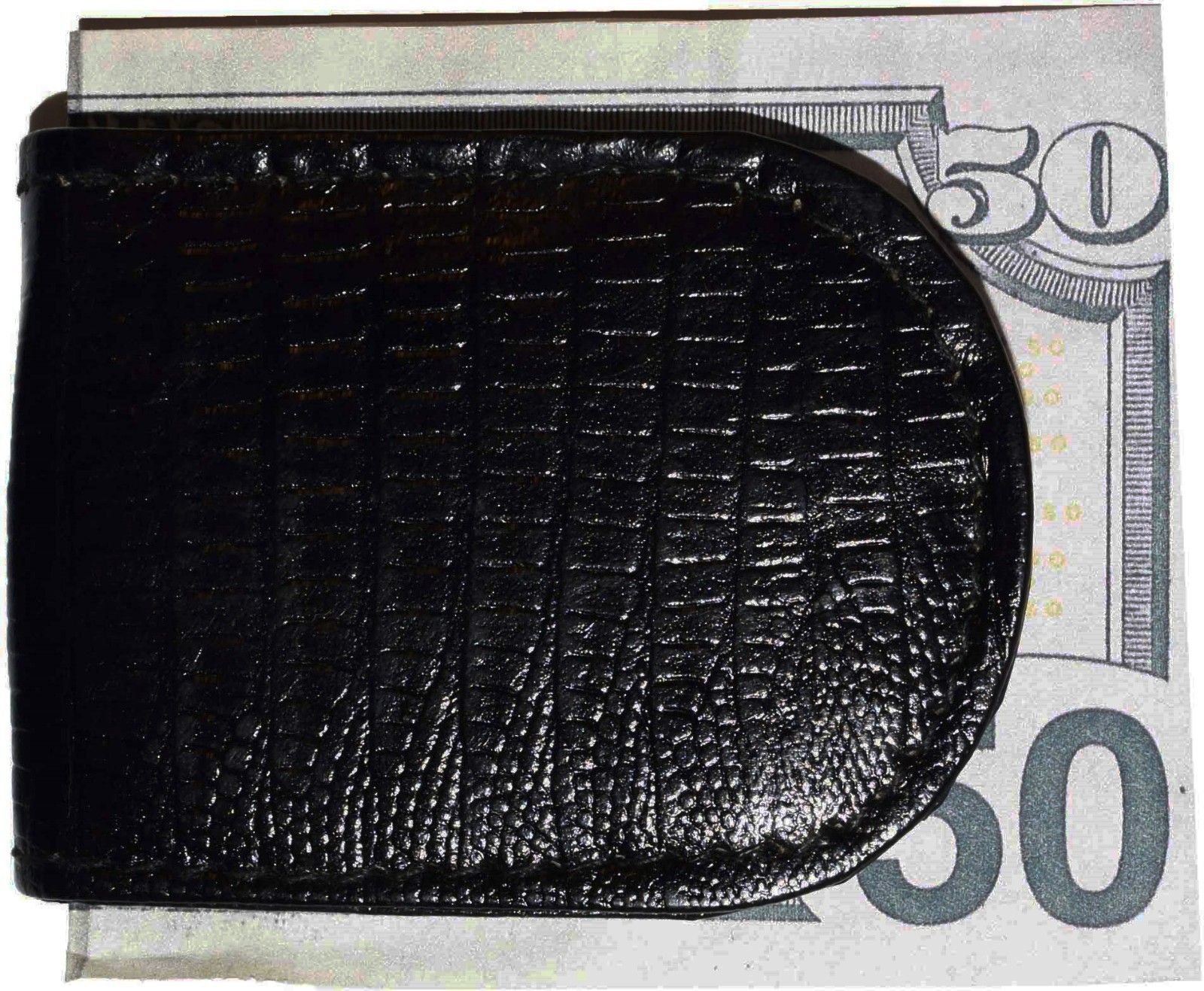 New Lizard printed leather money clip, Unbranded money clip new Currency holder - Image 10
