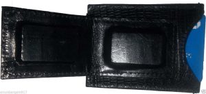 New Lizard skin printed leather money clip credit card/bills holder all bills BN - Image 6