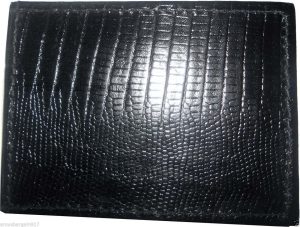 New Lizard skin printed leather money clip credit card/bills holder all bills BN - Image 9
