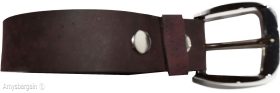 New Medium size Leather Belt, Snap on Cowhide One Piece Brown leather Belt BNWT