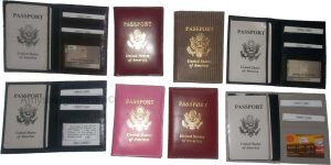 New USA Leather passport case wallet credit ATM card case ID holder Brand New - Image 8