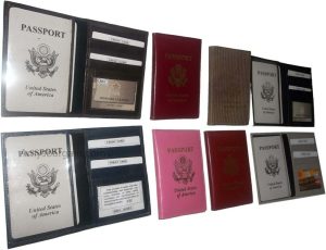 New USA Leather passport case wallet credit ATM card case ID holder Brand New - Image 9