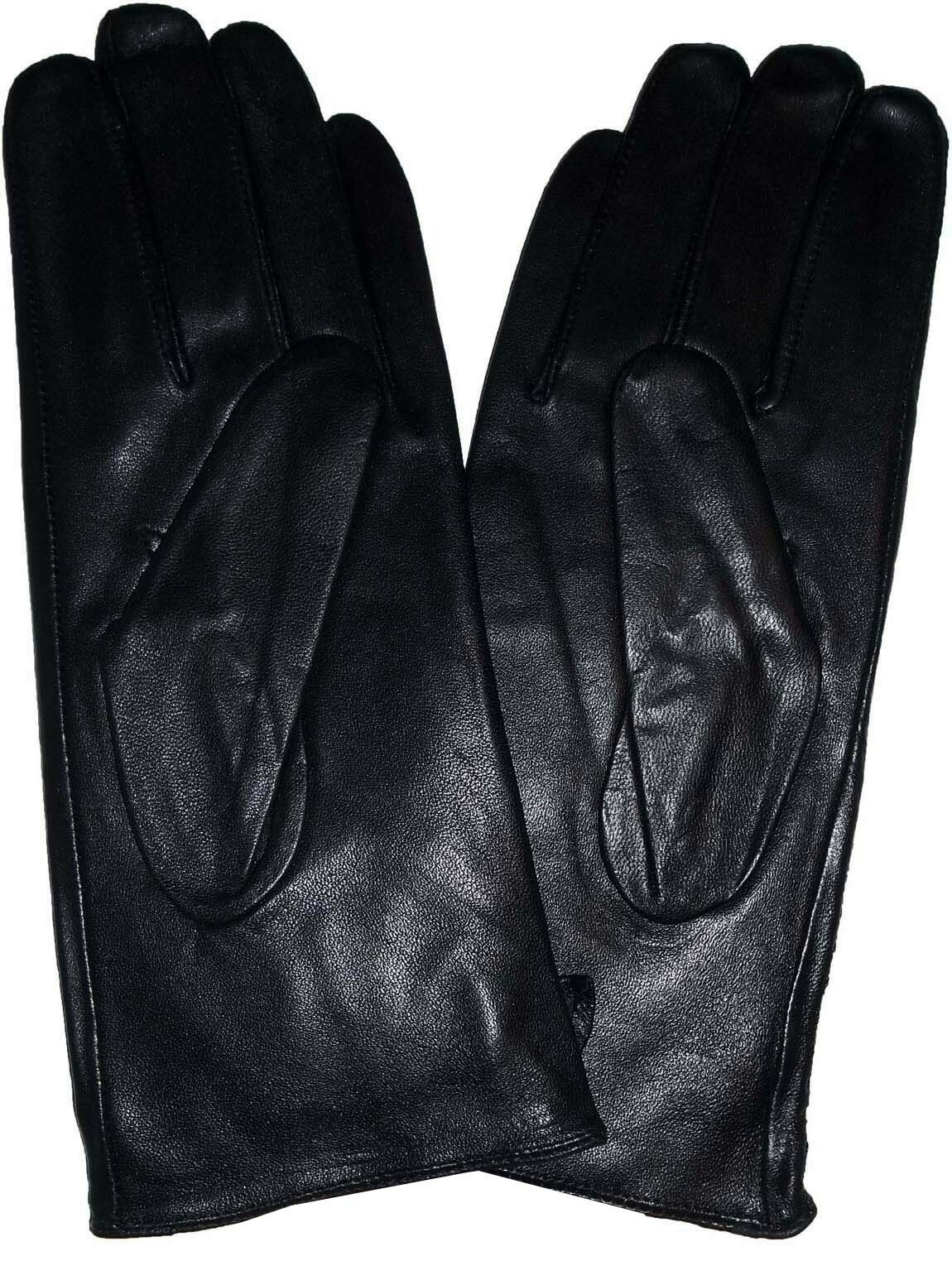 New Woman's Soft Leather Gloves Black Warm Winter Gloves BN Les Guant De Cuir**