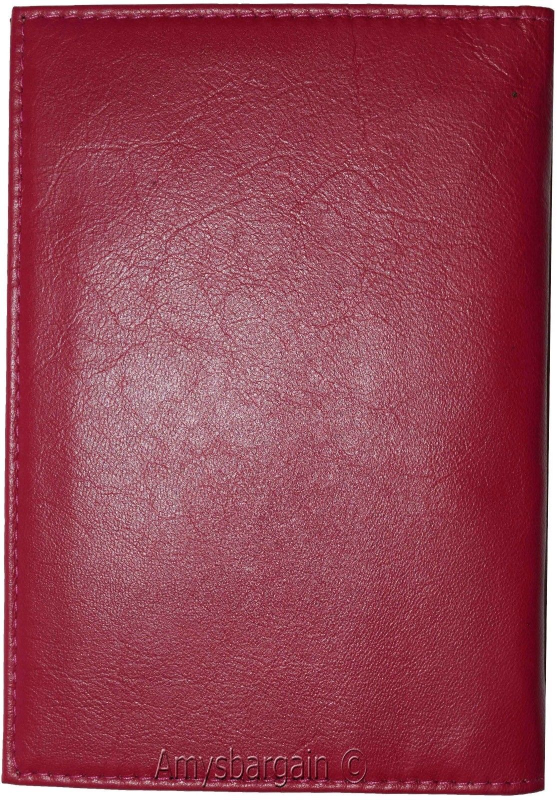 Passport case, Leather passport cover, Red wallet credit card case ID holder NWT - Image 6