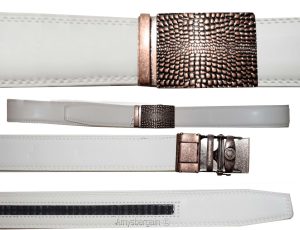 Real Leather Men’s Belt (L) Automatic lock. Dress & Casual belt. Fashion belt". - Image 4